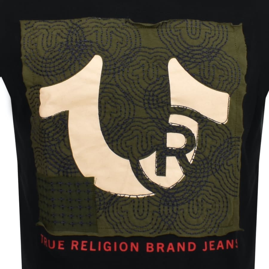 True Religion Shashiko T Shirt Black | Mainline Menswear